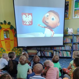 Zajęcia w bibliotece- Niezapominajki 