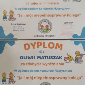 Sukcesy naszych przedszkolaków w ogólnopolskim konkursie plastycznym