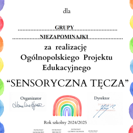 Projekt Sensoryczna Tęcza