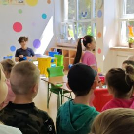 Wizyta grupy "Bratki" w Szkole Podstawowej nr 27