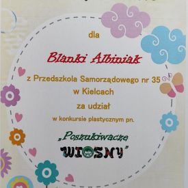  Konkurs plastyczny „Poszukiwacze Wiosny”