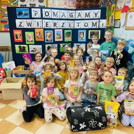 Zakończenie akcji charytatywnej na rzecz potrzebujących zwierząt ze schroniska