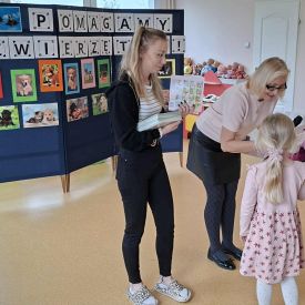 Zakończenie akcji charytatywnej na rzecz potrzebujących zwierząt ze schroniska