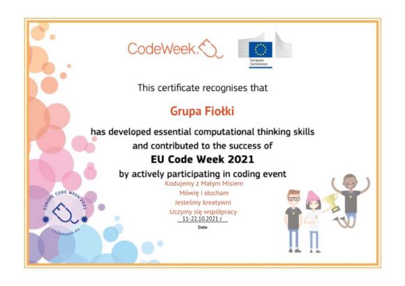 Codeweek- Europejski Tydzień Kodowania