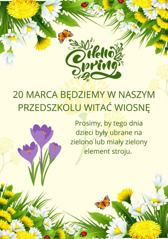 Witamy Wiosnę!