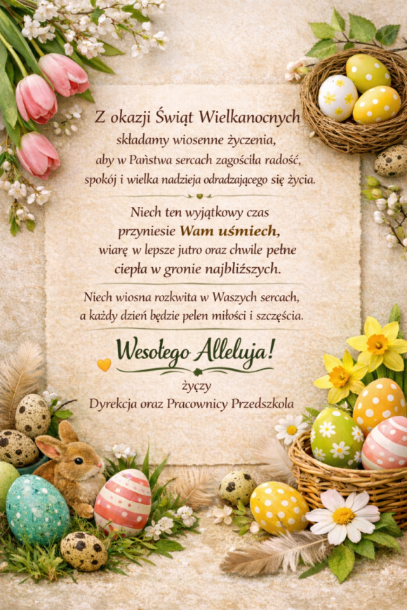 WESOŁYCH ŚWIĄT WIELKANOCNYCH🌷🐣