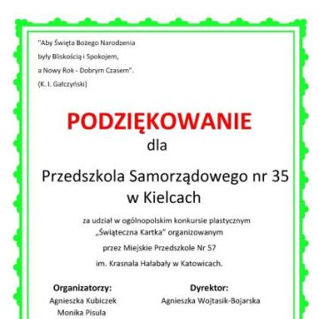 Konkurs plastyczny ,,Świąteczna kartka"