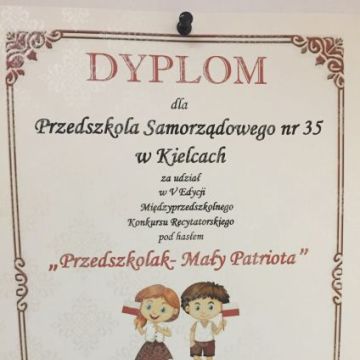 Konkurs Recytatorski " Przedszkolak - Mały Patriota"
