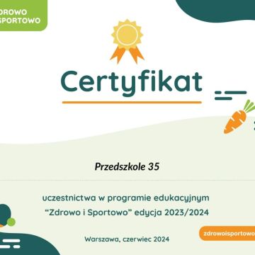 Projekt:  ZDROWO I SPORTOWO. 