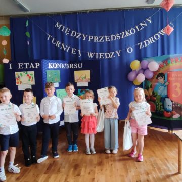 Turniej Wiedzy o Zdrowiu pod hasłem ,, Zdrowy Przedszkolak”. 