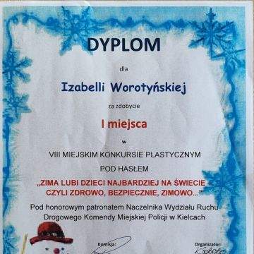 pod hasłem "Zima lubi dzieci najbardziej na świecie - czyli zdrowo, bezpiecznie, zimowo...", 
