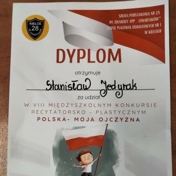 Udział w konkursie pt. ,,Polska- Moja Ojczyzna"