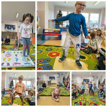 Zajęcia ruchowe w grupie Niezapominajki