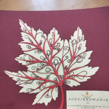 Dyplom za udział w konkursie plastycznym ,, Listeczkowo"