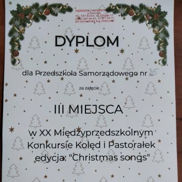 XX Międzyprzedszkolny Konkurs Kolęd i Pastorałek 